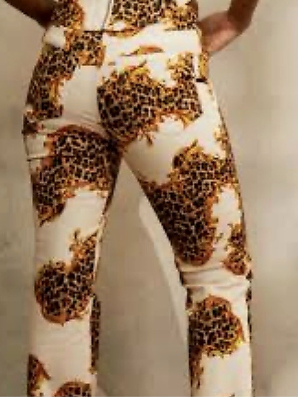 Miaou For Urban Outfitters Women’s Sz L Morgan Leopard Print Pants Capri